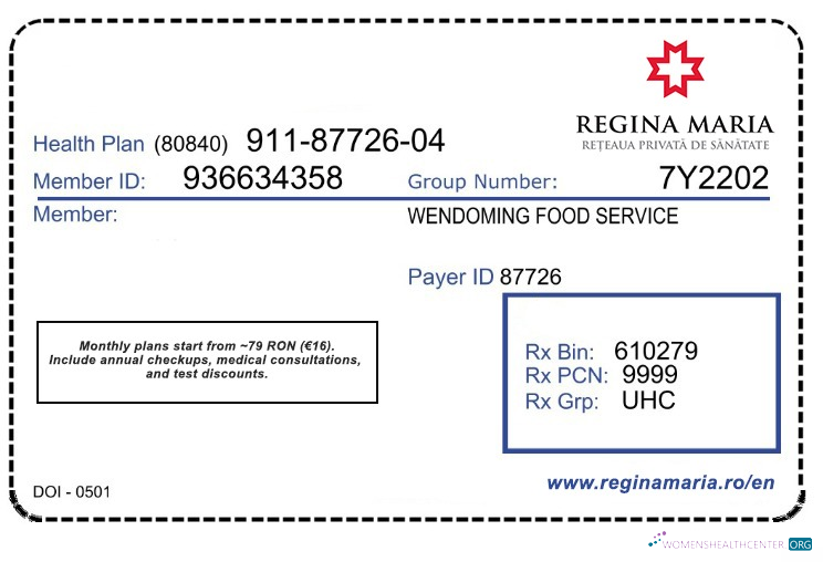 Download Romania health insurance card Photoshop template